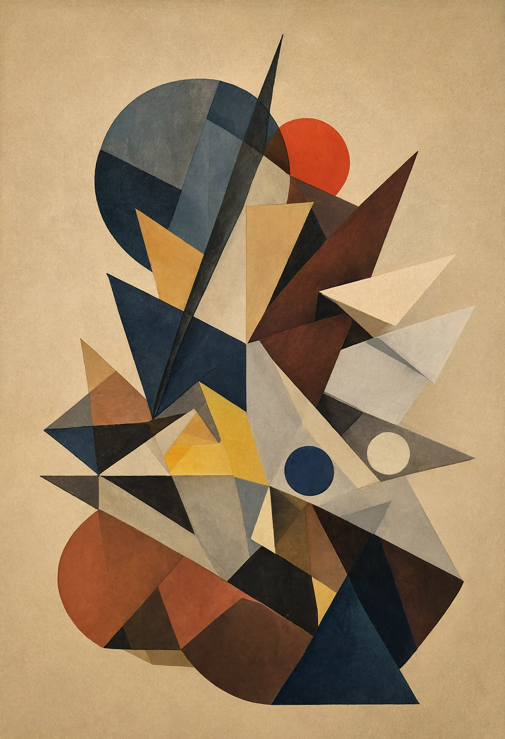 Geometric Abstract Oil II