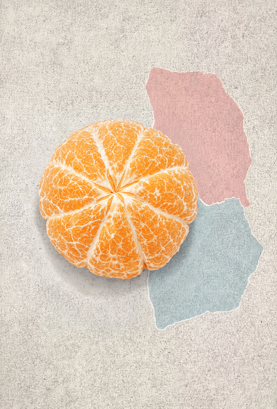 Peel-Free Orange Art Print